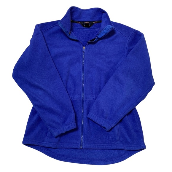 Vintage LL Bean Outdoors Long Sleeve Full Zipper Fleece Jacket Size Medium - Picture 1 of 10